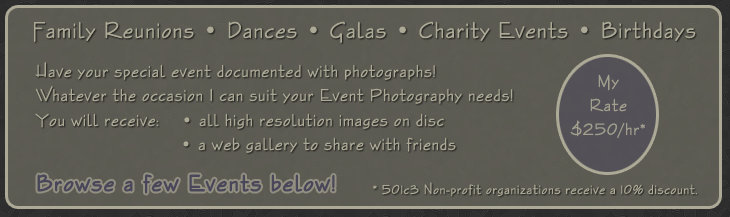 Event Photography Pricing info